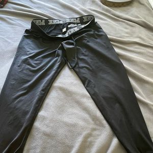 Pink. Sweats. Elastic waist. Large. Black.